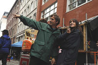 DirectorTodd Haynes and Charlotte Gainsbourg on the set of "I'm Not There."
