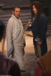 Silent Monk (Jet Li) and Lu Yan (Jackie Chan) in "The Forbidden Kingdom."
