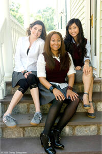 Margo Harshman, Raven Symone and Brenda Song in "College Road Trip."