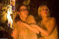 Jena Malone and Laura Ramsey in "The Ruins."