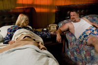 Ivana Milicevic and Larry the Cable Guy in "Witless Protection."