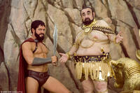 Sean Maguire and Ken Davitian in "Meet the Spartans."
