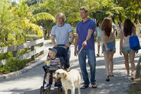 Ben Hyland as Connor (seated), Owen Wilson as John and Eric Dane as Sebastian in "Marley & Me."