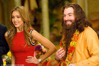 Jessica Alba (left) and Mike Myers (right) in "The Love Guru."