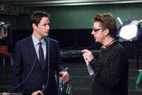 Keanu Reeves and director Scott Derrickson on the set of  "The Day the Earth Stood Still."