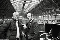 Director Roger Donaldson and Jason Statham on the set of "The Bank Job."