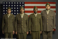Michael Ealy as Bishop, Laz Alonso as Hector, Derek Luke as Aubrey, Omar  Benson Miller as Sam  in "Miracle at St. Anna."