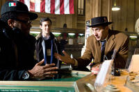 Spike Lee, Joseph Gordon-Levitt and John Turturro on the set of  "Miracle at St. Anna."