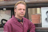 Director Andrew P. Jones on the set of "Kings of the Evening."
