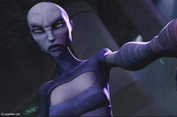 Asajj Ventress in "Star Wars: The Clone Wars."