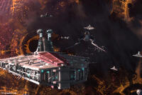 A scene from "Star Wars: The Clone Wars."