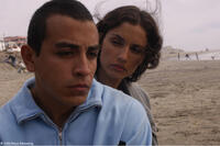 Luis Fernando and Leonor Varela in "Sleep Dealer."