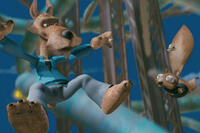 (L-R) The Big Bad Wolf and Twitchy in "Hoodwinked Too! Hood vs. Evil.''