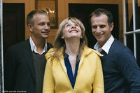 Jeremie Renier as Jeremie, Juliette Binoche as Adrienne and Charles Berling as Frederic in "Summer Hours."