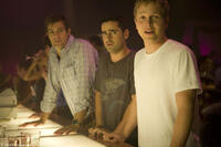 Geoff Stults as Dan, Jesse Bradford as Drew and Matt Czuchry as Tucker Max in "I Hope They Serve Beer in Hell."