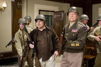 Kevin Farley as Michael Malone (middle) and Kelsey Grammer as Gen. George Patton in "An American Carol."
