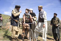 Robert Davi as Aziz, Serdar Kalsin as Ahmed and Geoffrey Arend as Mohammed in "An American Carol."
