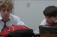Jeremy Allen White as Dave and Ezra Miller as Robert in "Afterschool."