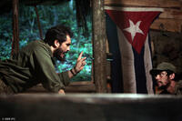 Demian Bichir as Fidel Castro and Benicio Del Toro as Che in "Che."