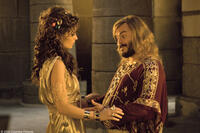 Olivia Wilde as Princess Inanna and Jack Black as Zed in "Year One."