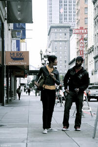 Tracey Heggins as Jo and Wyatt Cenac as Micah in "Medicine for Melancholy."