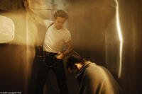 Willem Dafoe as Lionel ``Elvis'' Cormac and Ethan Hawke as Edward Dalton in "Daybreakers."