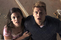 Haley Webb as Janet and Nick Zano as Hunt in "The Final Destination."