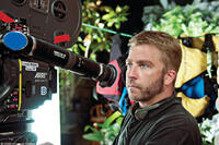 Director Peter Billingsley on the set of "Couples Retreat."