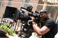 Filmmaker Antoine Fuqua and Richard Gere on the set of "Brooklyn's Finest."