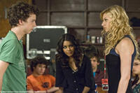 Gaelan Connell as Will, Vanessa Hudgens as Sa5m and Aly Michalka as Charlotte in "Bandslam."