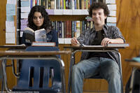 Vanessa Hudgens as Sa5m and Gaelan Connell as Will in "Bandslam."