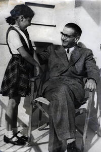 Kasztner and daughter Zsuzsi.
