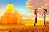 Sam Sparks and Flint Lockwood in "Cloudy With a Chance of Meatballs."