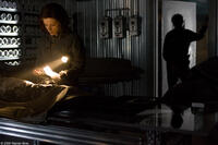 Kate Beckinsale as Carrie Stetko and Tom Skerritt as Dr. John Fury in "Whiteout."