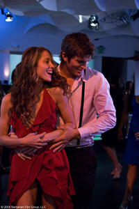 Margarita Levieva as Heather and Ashton Kutcher as Nikki in "Spread."