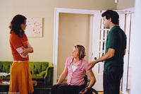 Maggie Hatcher as Lauren, Tilly Hatcher as Jeannie and Alex Karpovsky as Merrill in "Beeswax."