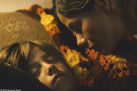 Jimmy Bennett as Peter and Michelle Monaghan as Diane in "Trucker."