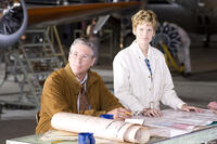 Richard Gere as George Putnam and Hilary Swank as Amelia Earhart in "Amelia."