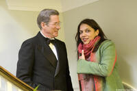 Richard Gere and director Mira Nair on the set of "Amelia."