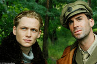Matthias Schweighöfer as Manfred von Richthofen and Joseph Fiennes as Capt. Roy Brown in "The Red Baron."