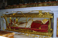 The remains of Pope John XXIII on display at the Vatican in "The Nature of Existence."