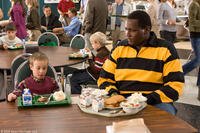 Jae Head as S.J. and Quinton Aaron as Michael Oher in "The Blind Side."