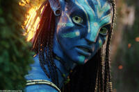 Zoe Saldana as Neytiri in "Avatar."