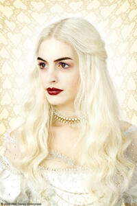 Concept art: Anne Hathaway as The White Queen in "Alice in Wonderland."