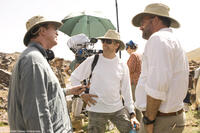 Producer Jerry Bruckheimer on the set of "Prince of Persia: The Sands of Time."