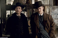 Robert Downey Jr. as Sherlock Holmes and Jude Law as Dr. Watson in "Sherlock Holmes."