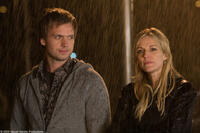 Patrick J. Adams as Byron and Tricia O'Kelley as Sylvia in "Weather Girl."