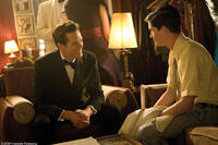 Kevin Bacon as Dan and Logan Lerman as George in "My One and Only."