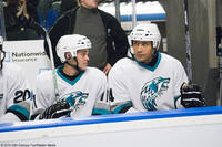 Ryan Sheckler as Mick and Dwayne Johnson as Derek in "Tooth Fairy."