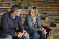 George Clooney as Ryan Bingham and Vera Farmiga as Alex Goran in "Up in the Air."